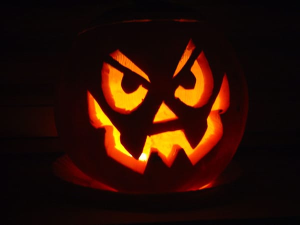 Photo of a Halloween jack o’ lantern